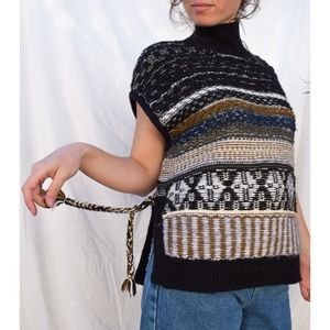❌SOLD❌ Great condition Madewell knitted short sleeve turtleneck sweater. Size: S